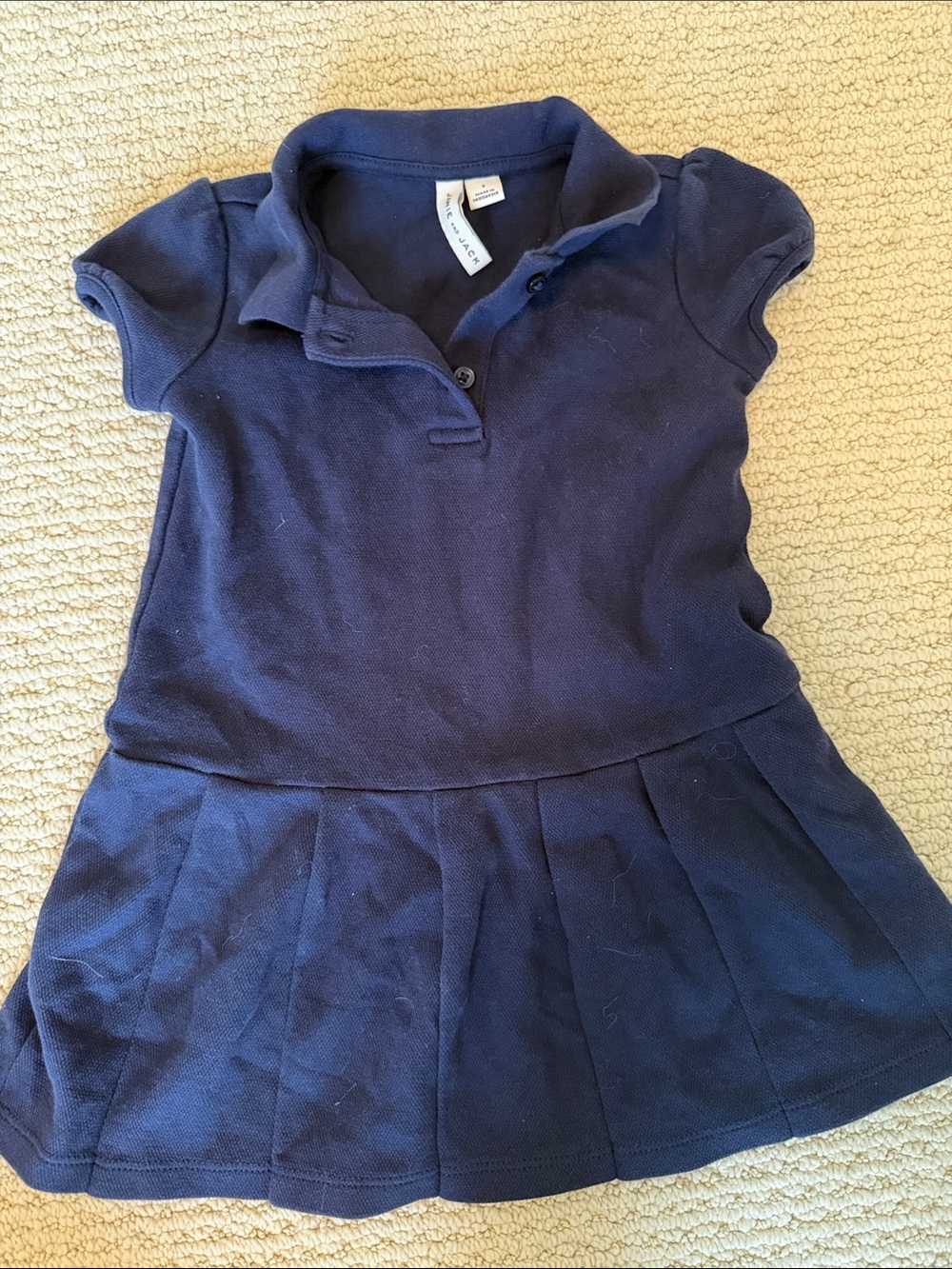 Janie and Jack Navy Polo Skirted Top